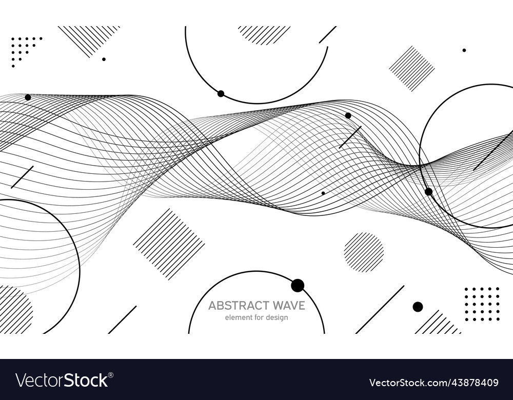 Abstract wave element for design digital vector image Abstract wave element for design digital