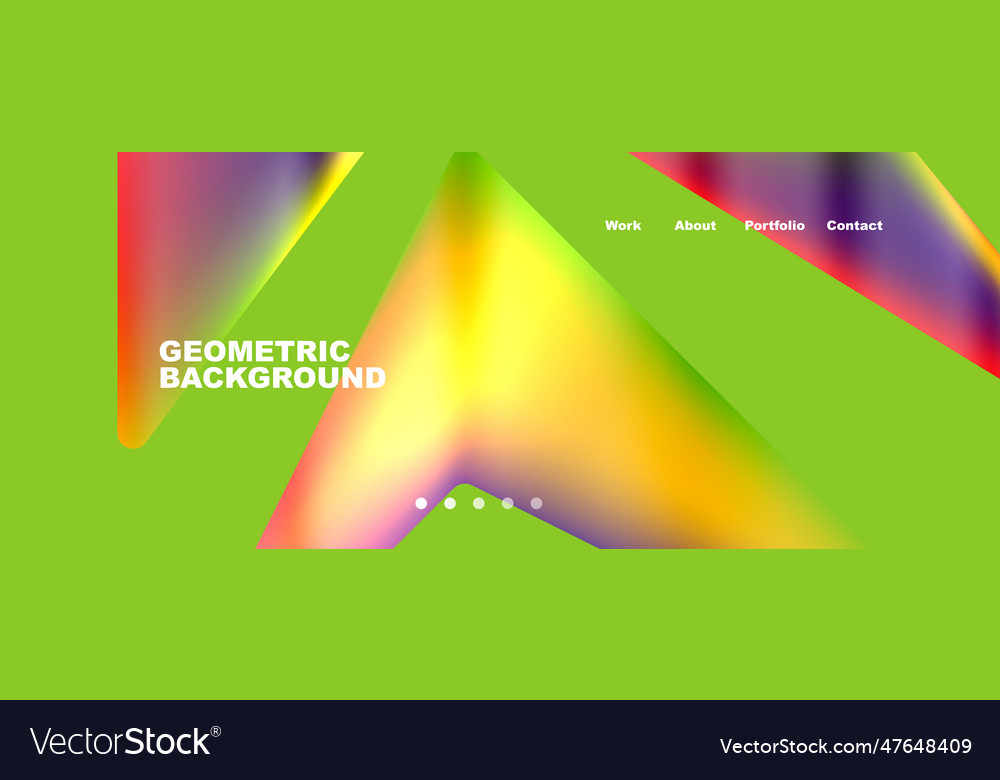 Bright colorful triangular shapes abstract vector image Bright colorful triangular shapes abstract