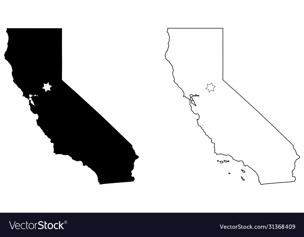 California State Map - Sacramento