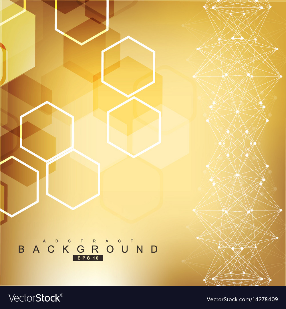 Geometric abstract background with connected line