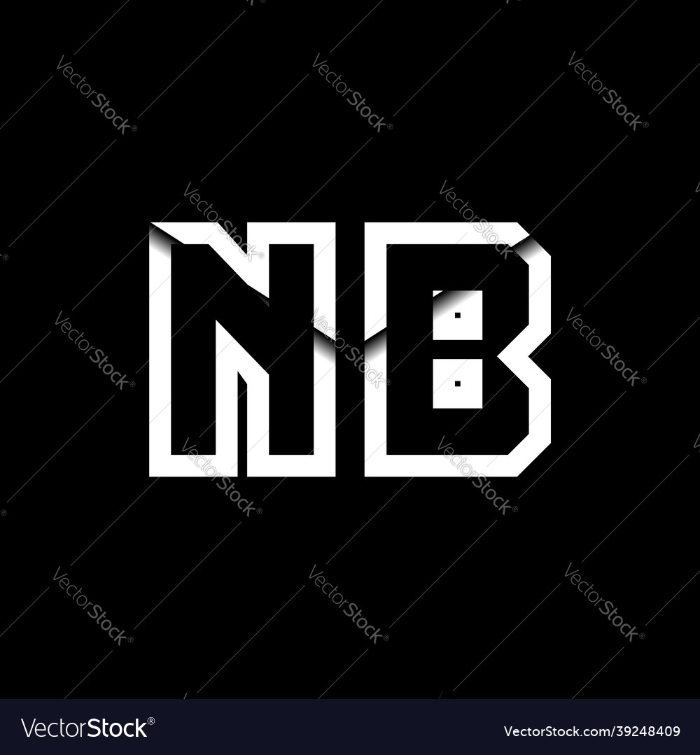 Nb monogram envelope shape style