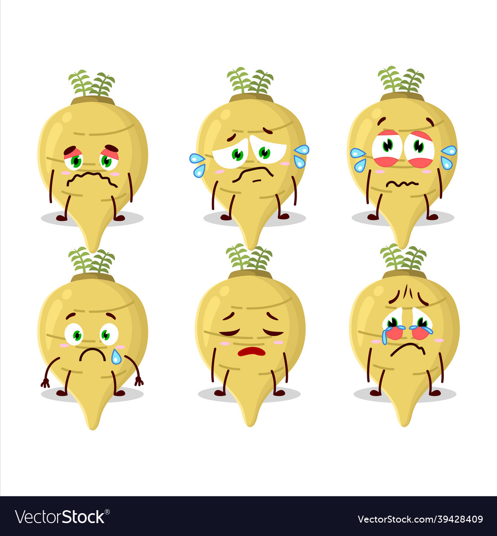 Parsnip cartoon in character with sad expression