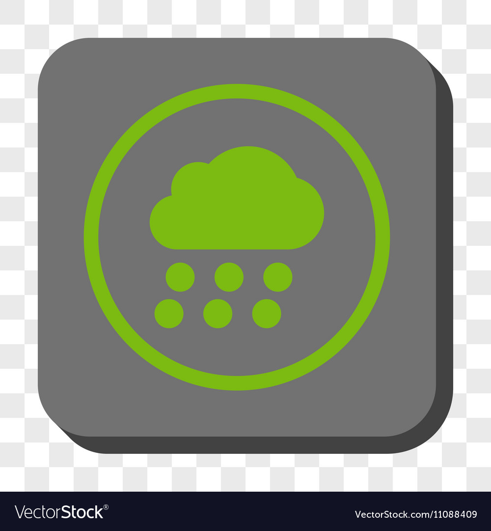 Rain cloud rounded square button