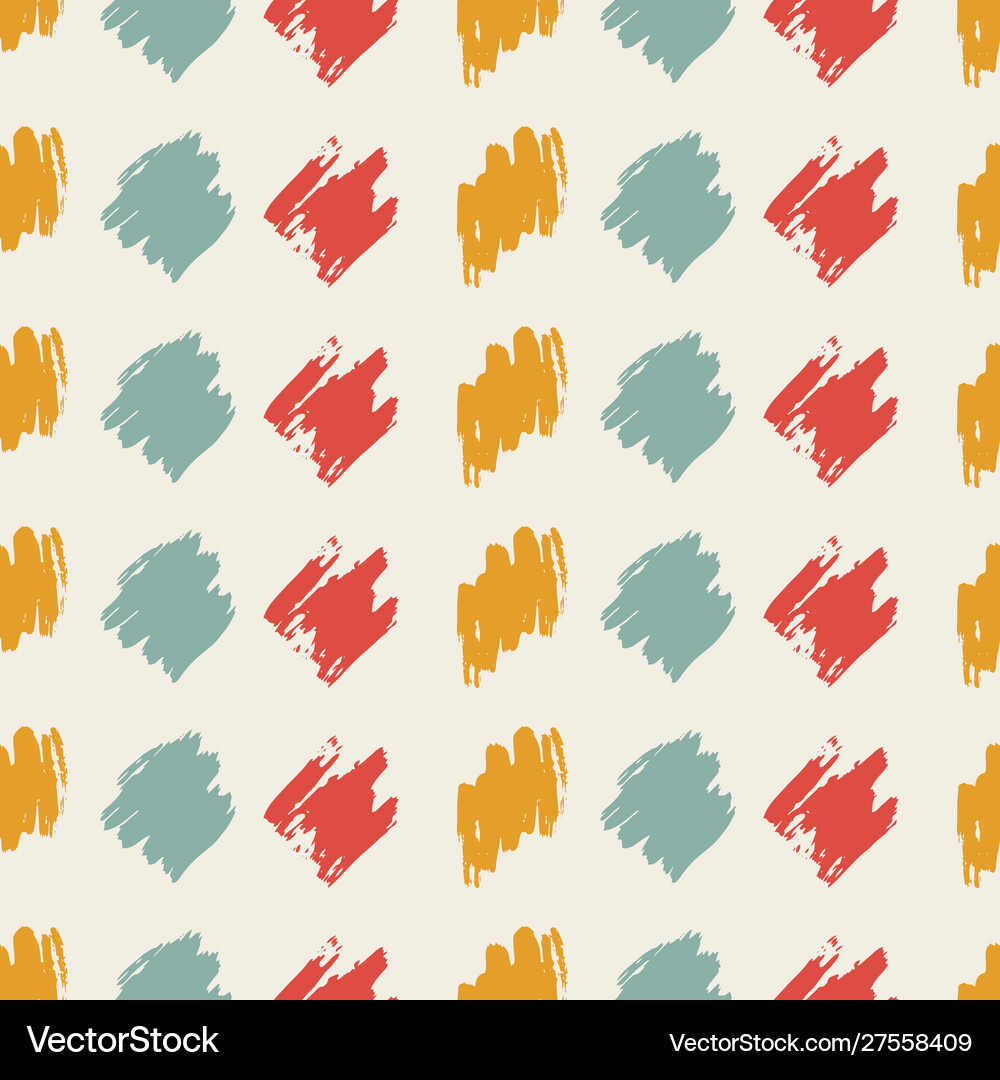 Seamless pattern hand drawn with scribble smear Vector Image