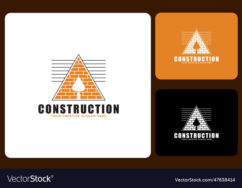 Construction logo design template