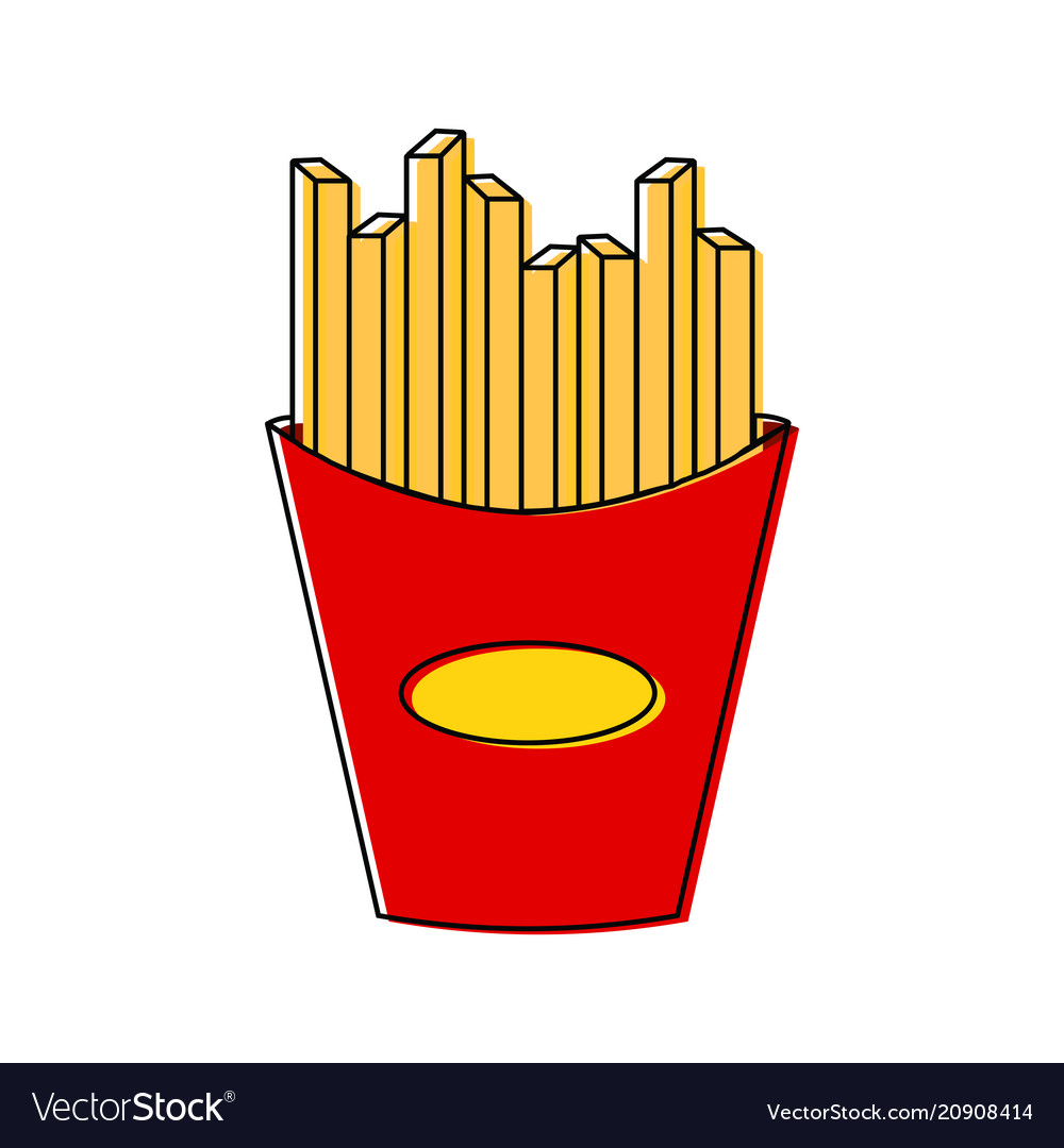 Fast food object vector image Fast food object