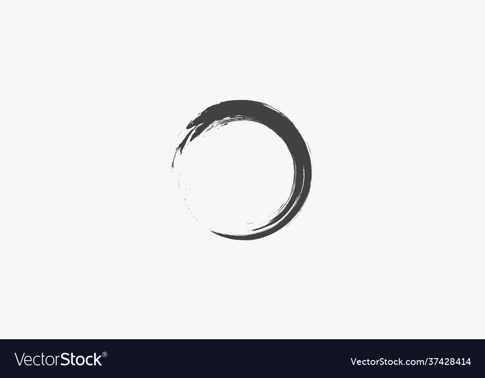 Ink brush on white background creative icon vector image Ink brush on white background creative icon