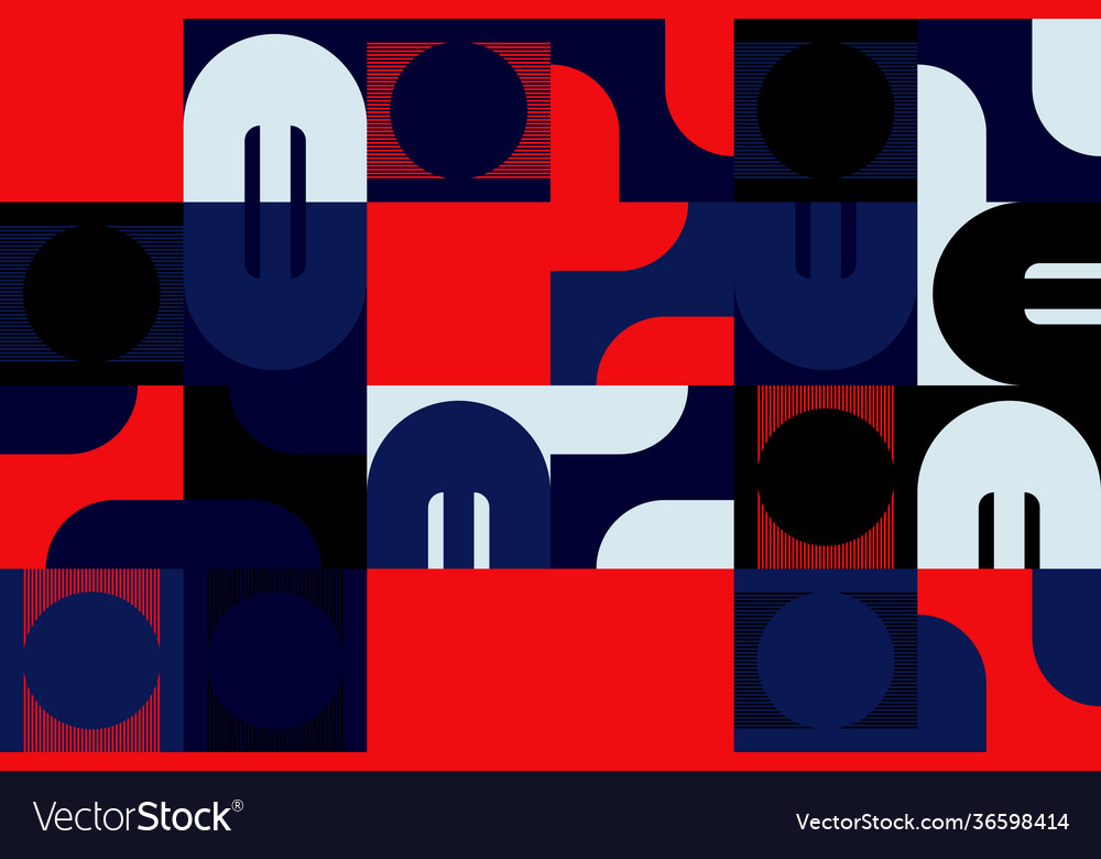 Repetitive abstract pattern design