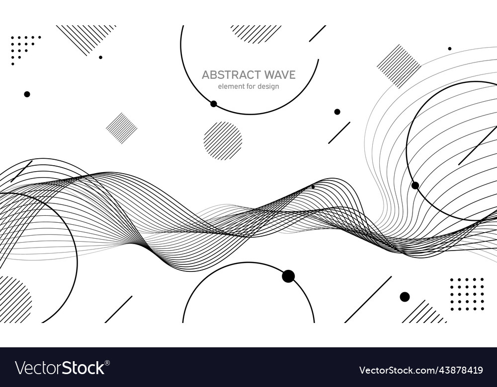 Abstract wave element for design digital Vector Image Abstract wave element for design digital