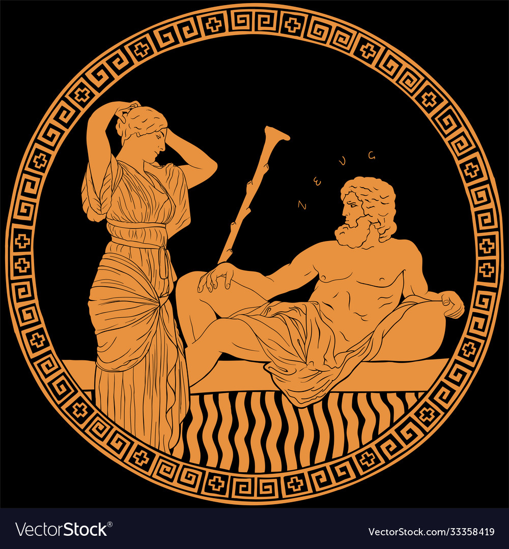 Ancient greek people Royalty Free Vector Image