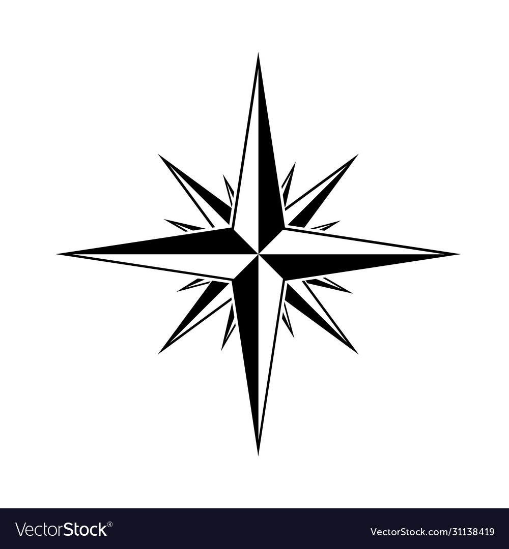 Compass Icon Wind Map North West Royalty Free Vector Image   Compass Icon Wind Map North West Vector 31138419 