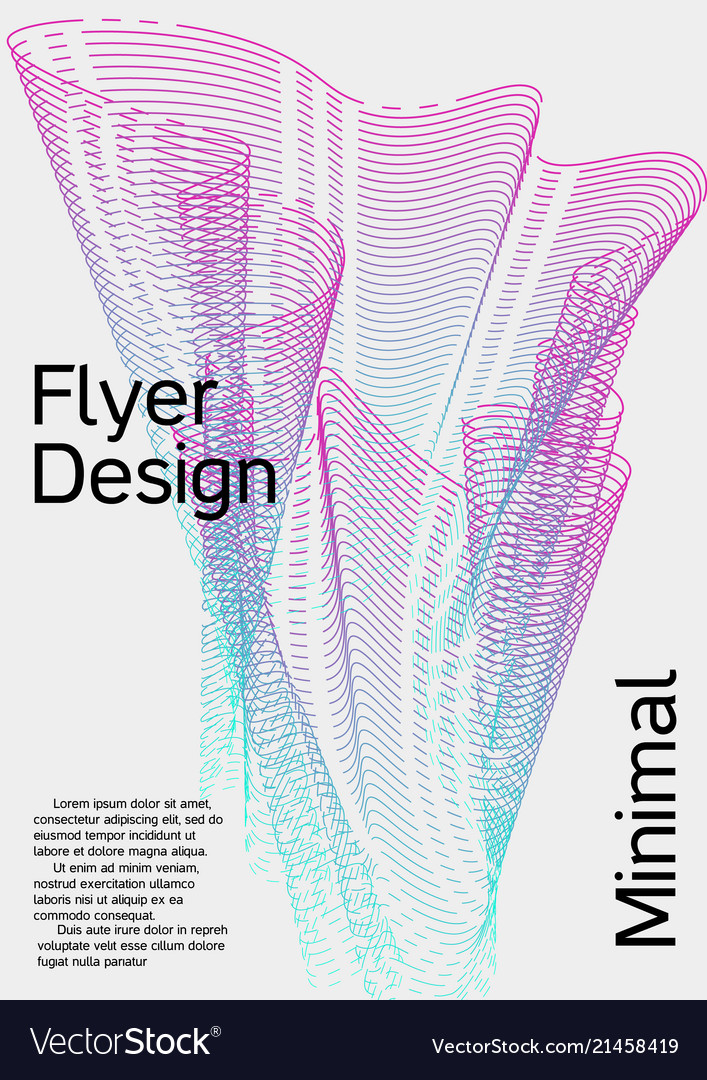 Cover design with abstract lines vector image Cover design with abstract lines
