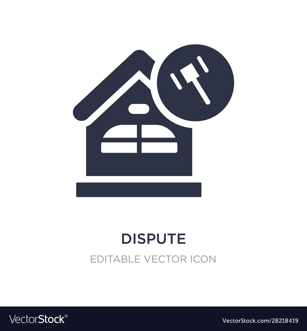 Dispute icon on white background simple element vector image Dispute icon on white background simple element