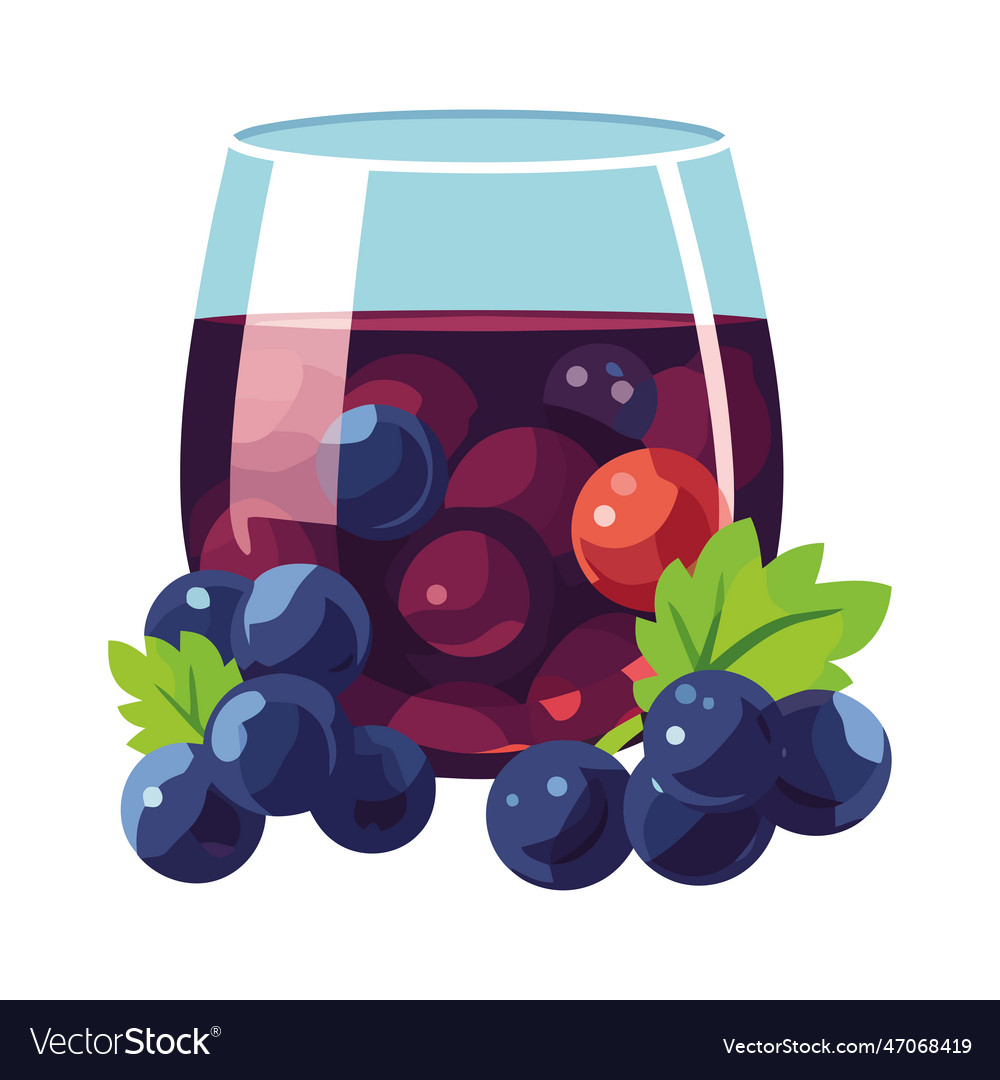 Fresh grape juice nature sweet refreshment icon