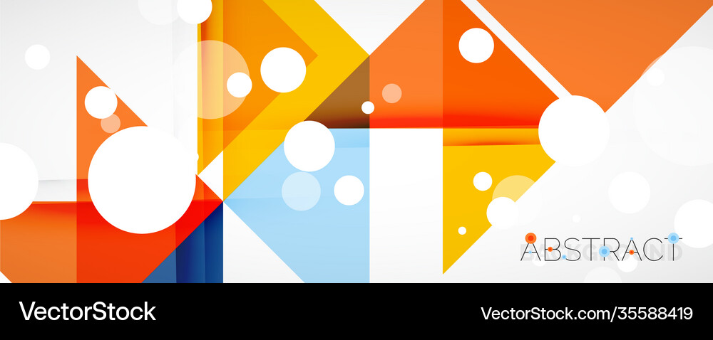 Geometric abstract background techno color Vector Image