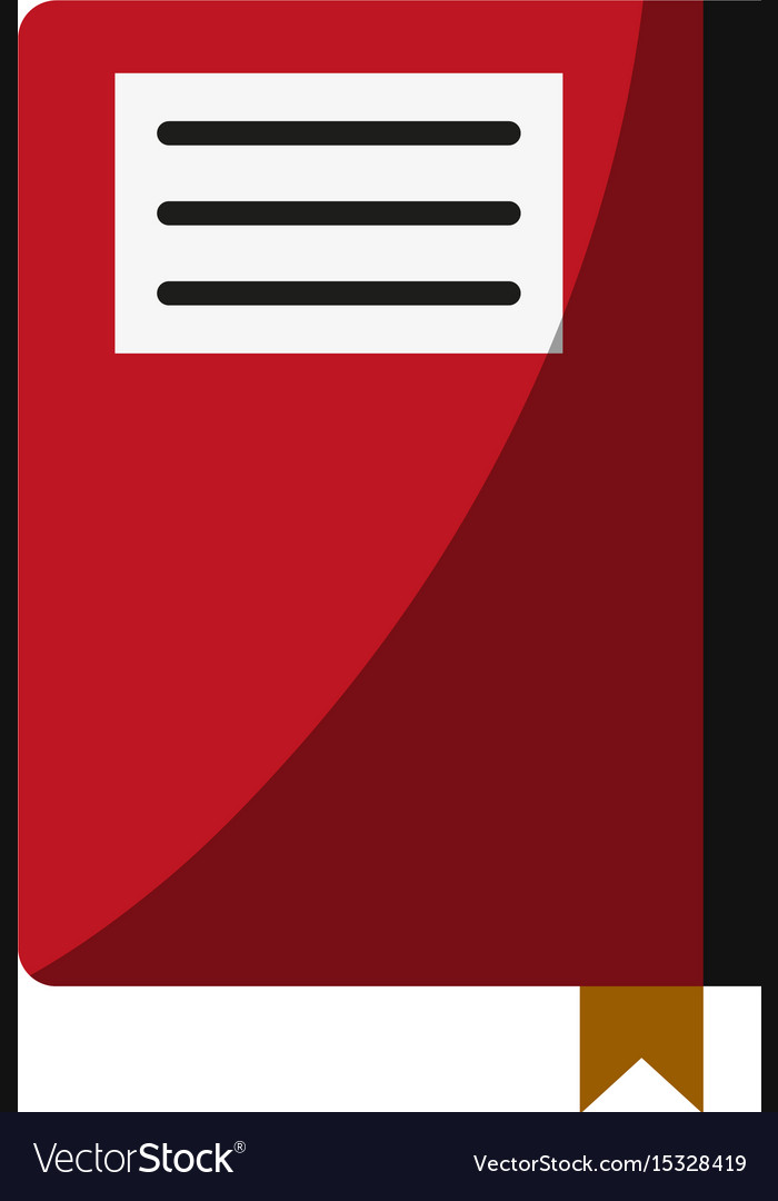 Notebook with page marker icon image