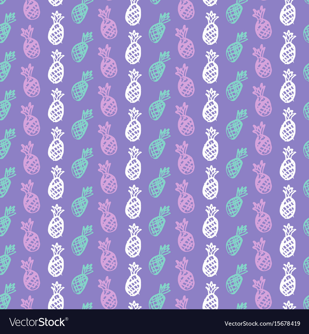 Pineapple fruit seamless pattern