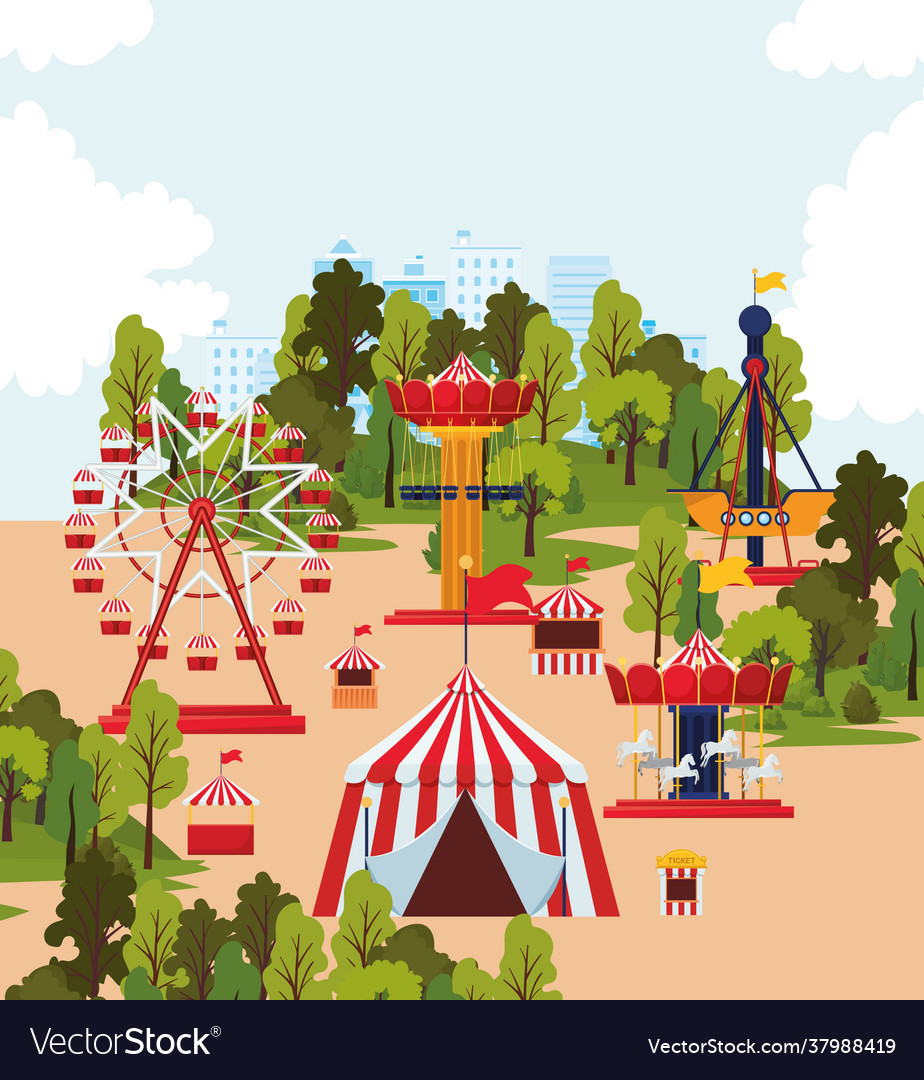 Pleasure ground design Royalty Free Vector Image