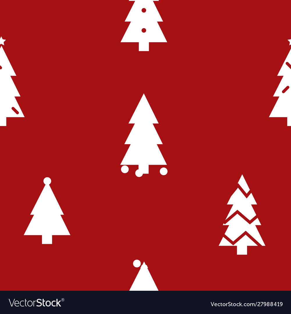 Retro Christmas Tree Pattern