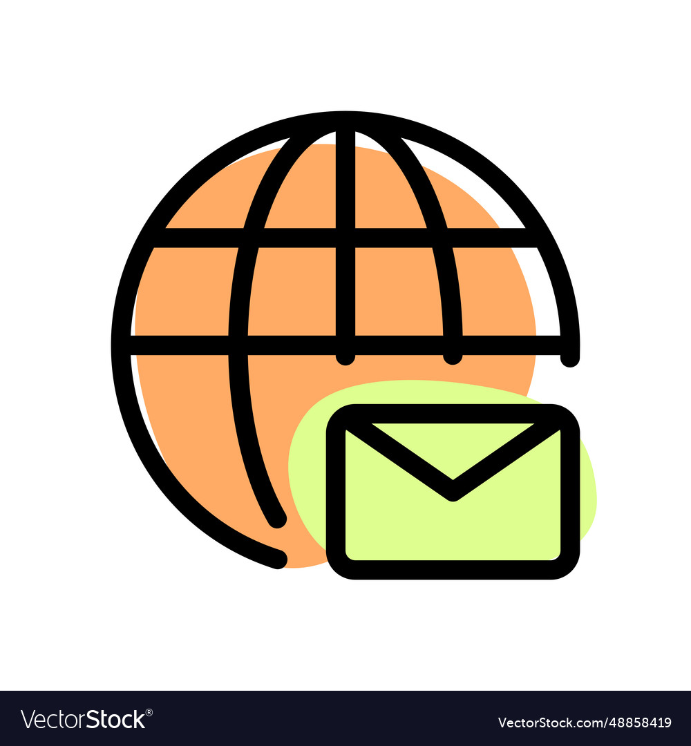 Sending emails worldwide through the internet