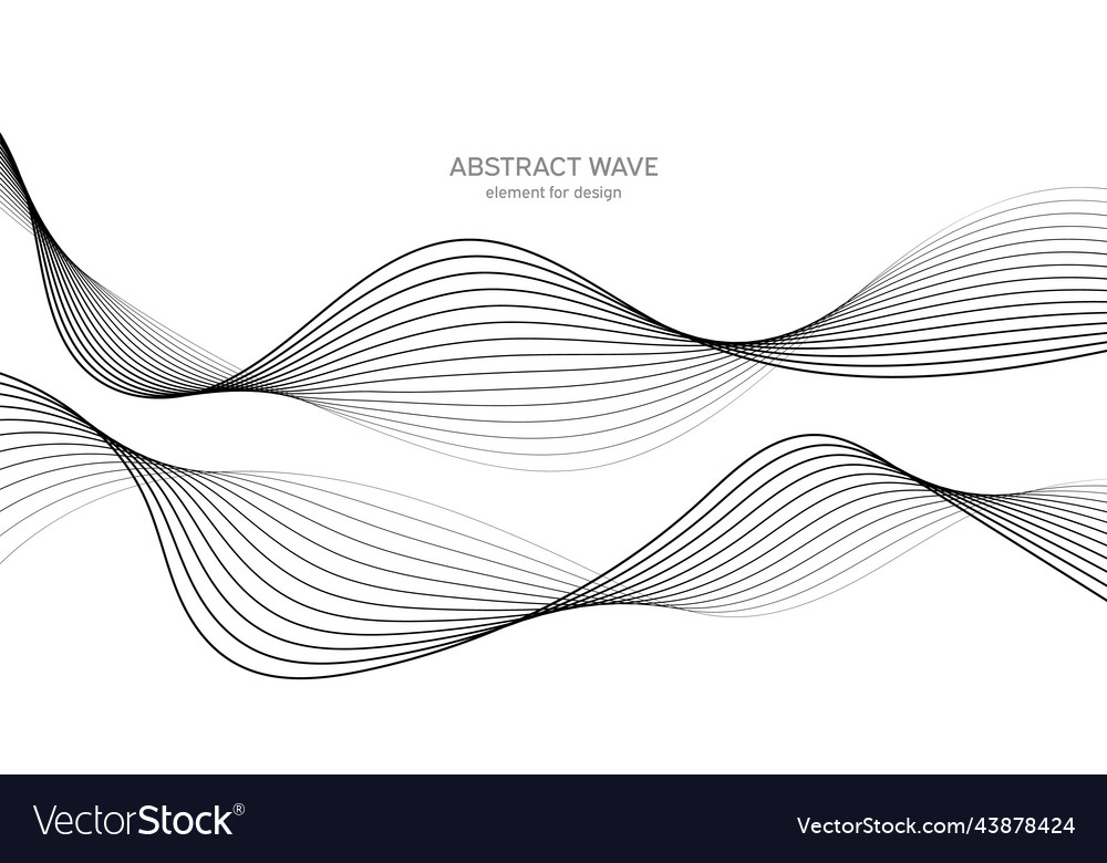 Abstract wave element for design digital vector image Abstract wave element for design digital