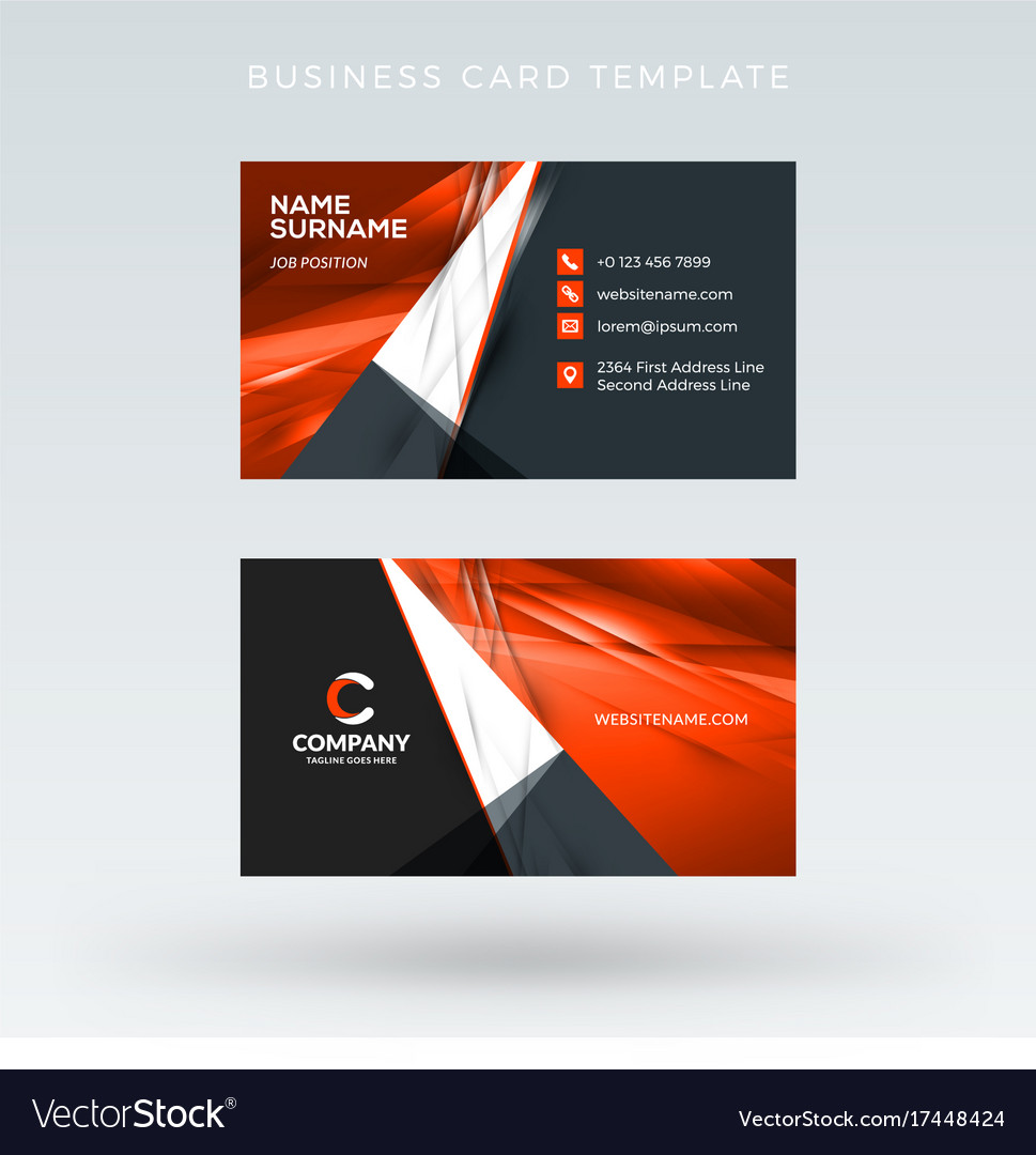 Creative and clean double-sided business card