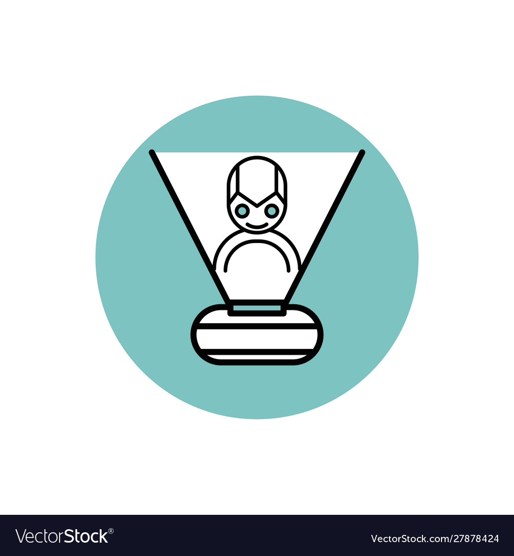 Digital 3d image icon block design