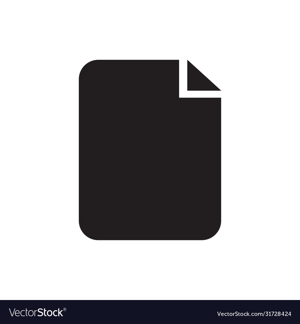 File icon simple sign for web site and mobile app vector image File icon simple sign for web site and mobile app
