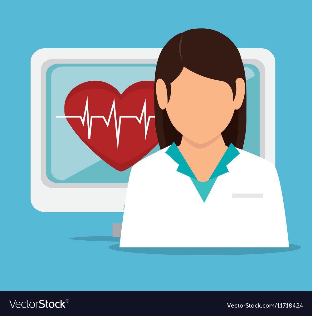 Doctor pulse. Плакат врач. Girl Doctor Heart. Doctor with Heart vector.