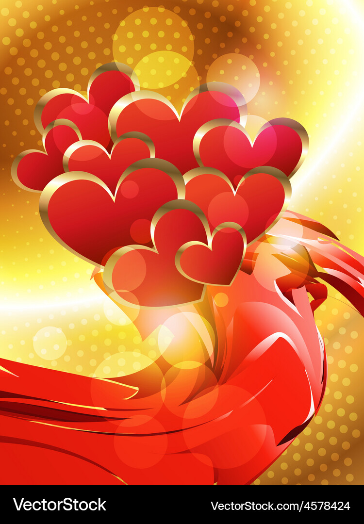 Heart background Royalty Free Vector Image - VectorStock