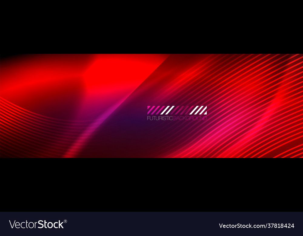 Neon dynamic beams abstract wallpaper Royalty Free Vector