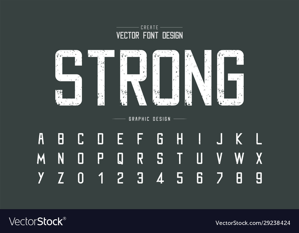 Rough Alphabet Texture Font