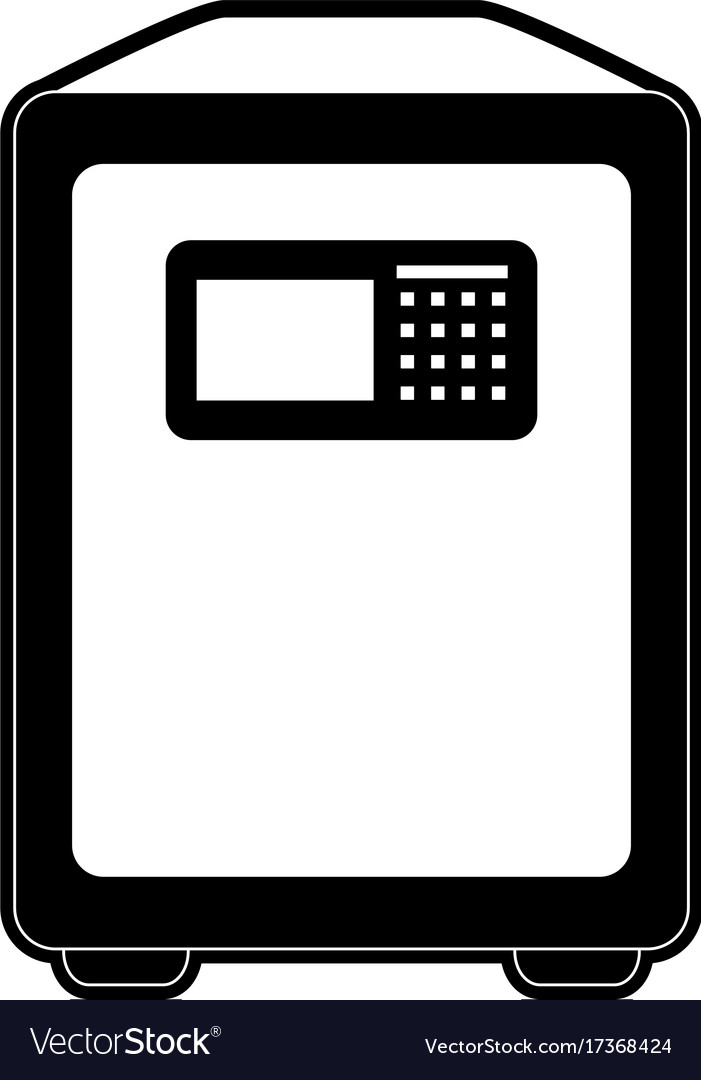 Safe box with digital display icon imag