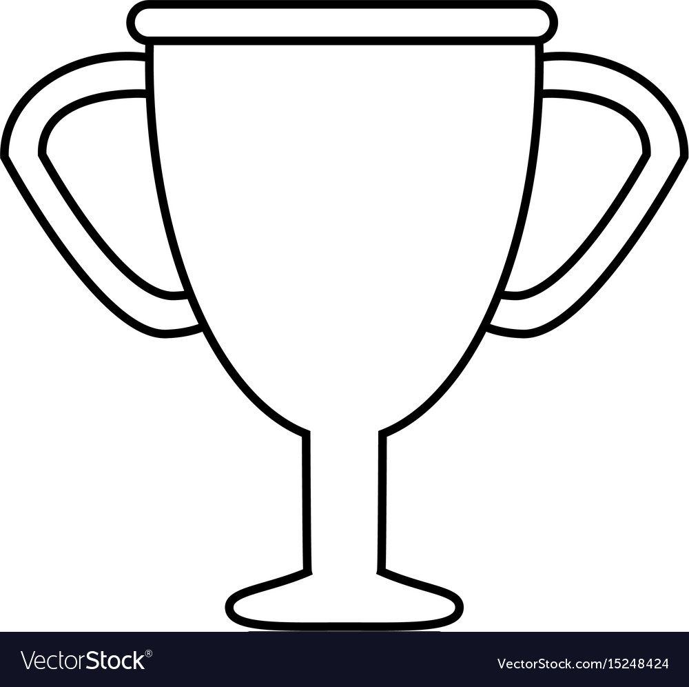 Trophy silhouette Royalty Free Vector Image - VectorStock