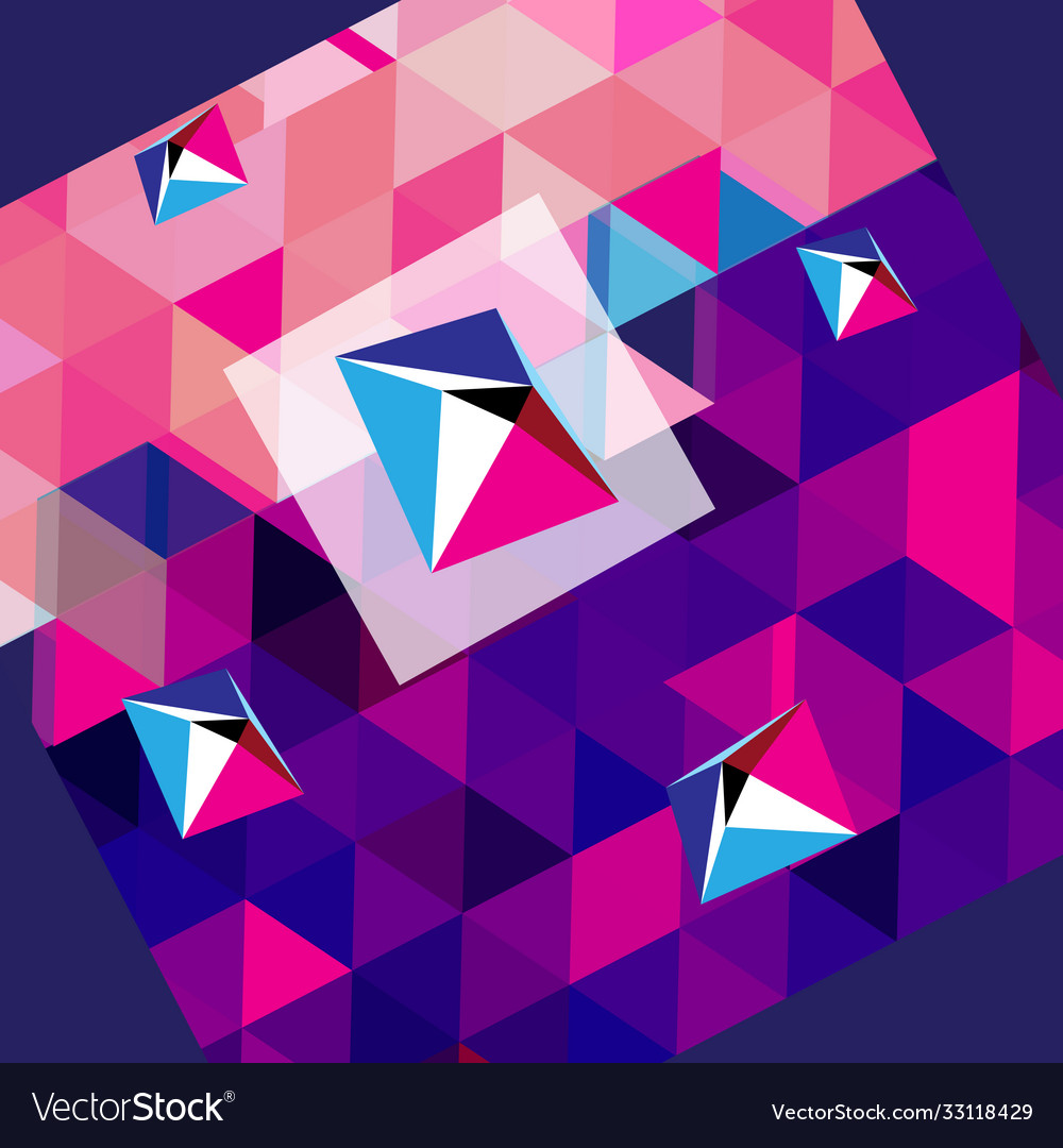 Abstract background with polygons and rhombuses
