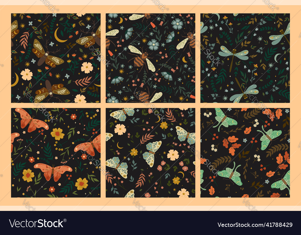Bohemian Insect & Floral Patterns