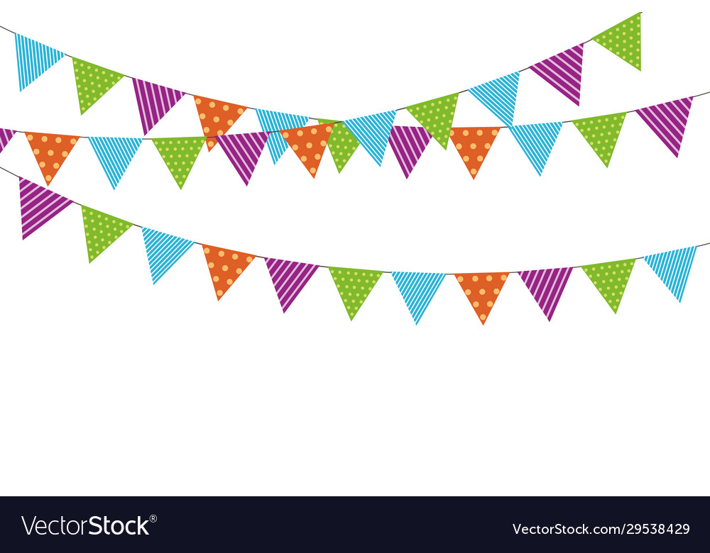 Buntings flags garlands