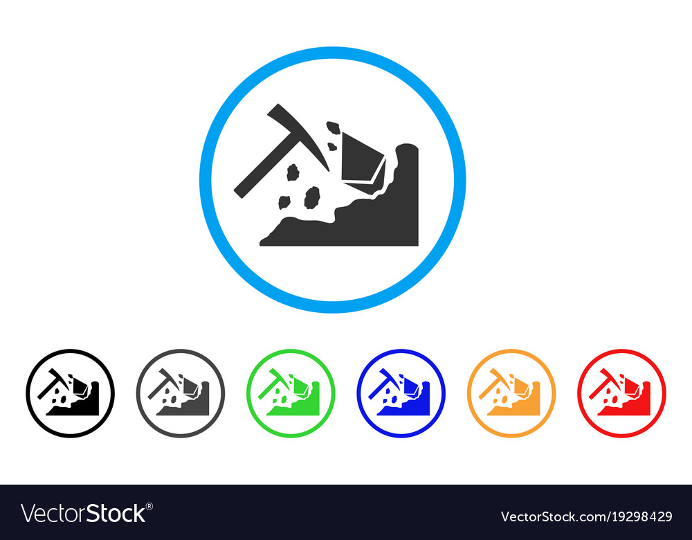 Ethereum mining hammer rounded icon