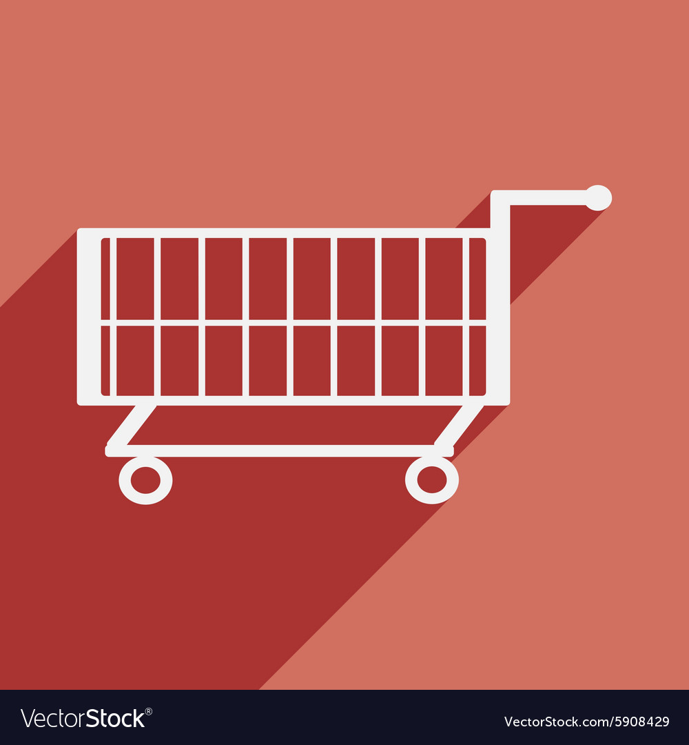 Flat with shadow icon and mobile application