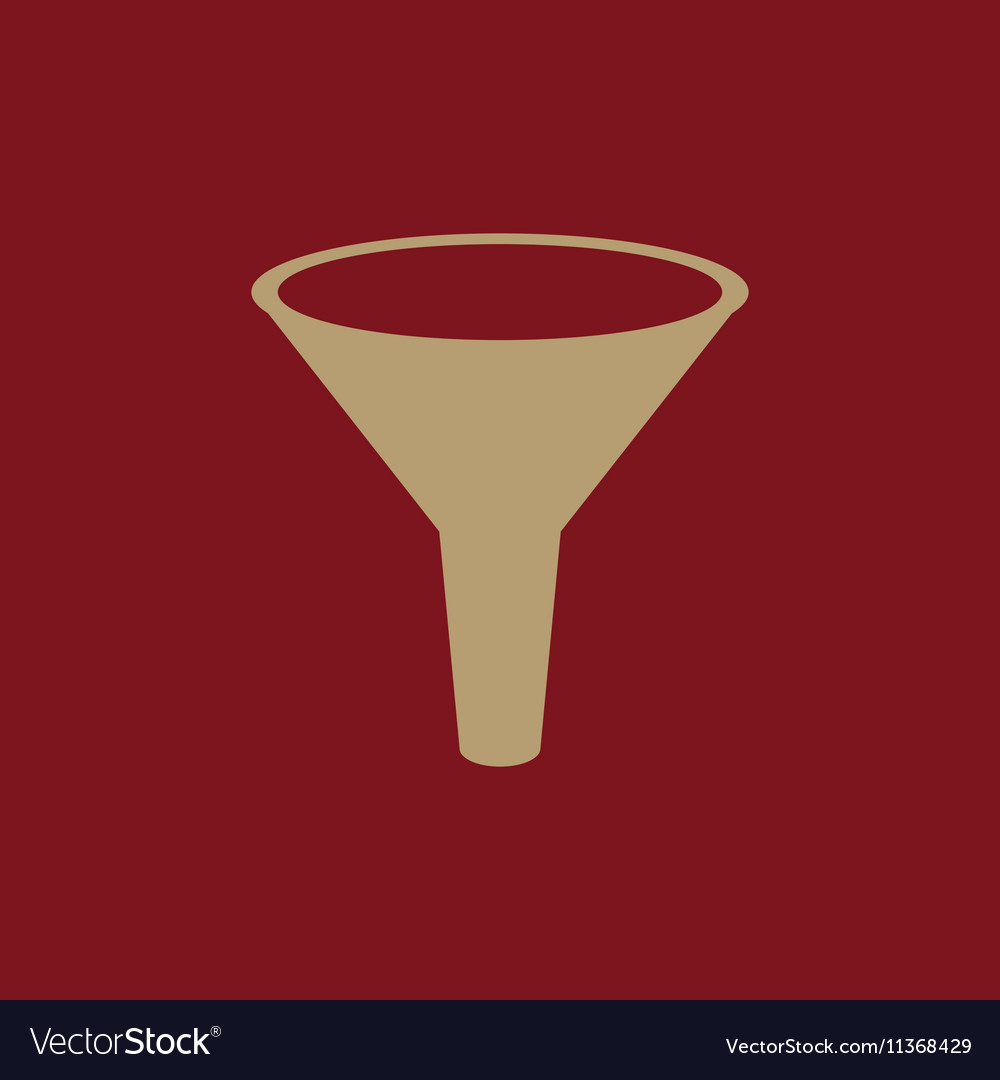 Funnel icon filtered and filter laboratory