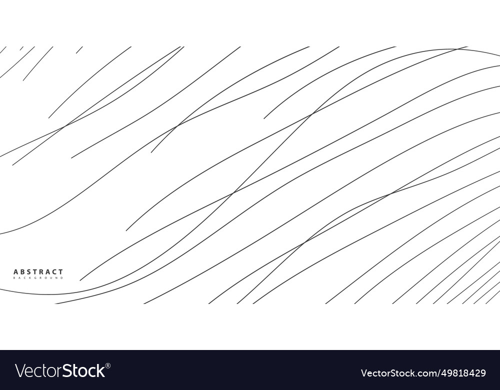 Hand drawn lines abstract pattern wave simple