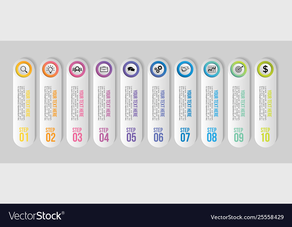 Infographic design template with options steps
