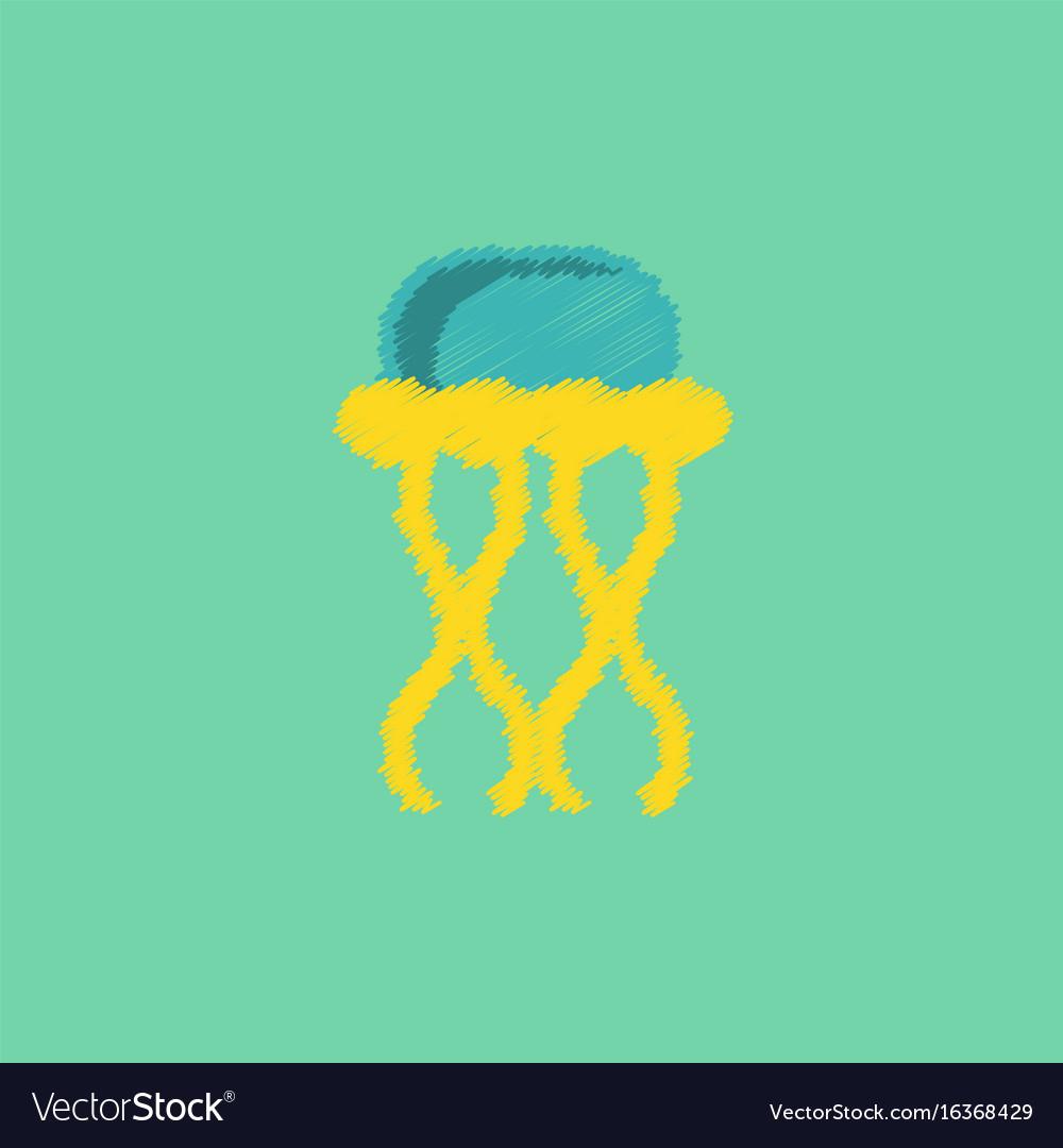 Jellyfish in hatching style