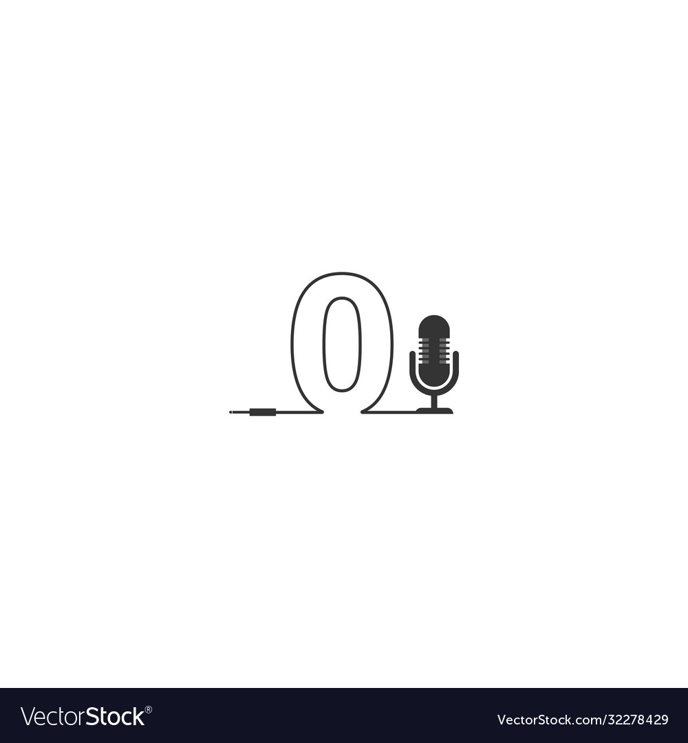 Letter o and podcast logo