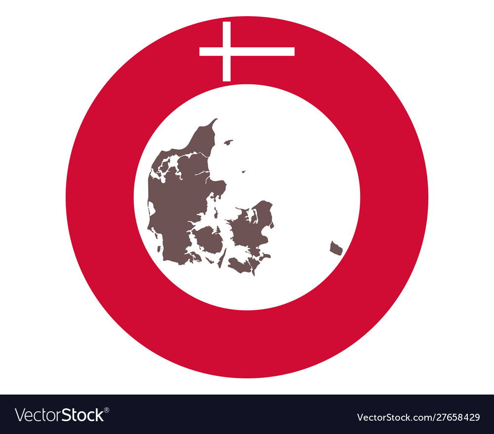 Map denmark on background with flag