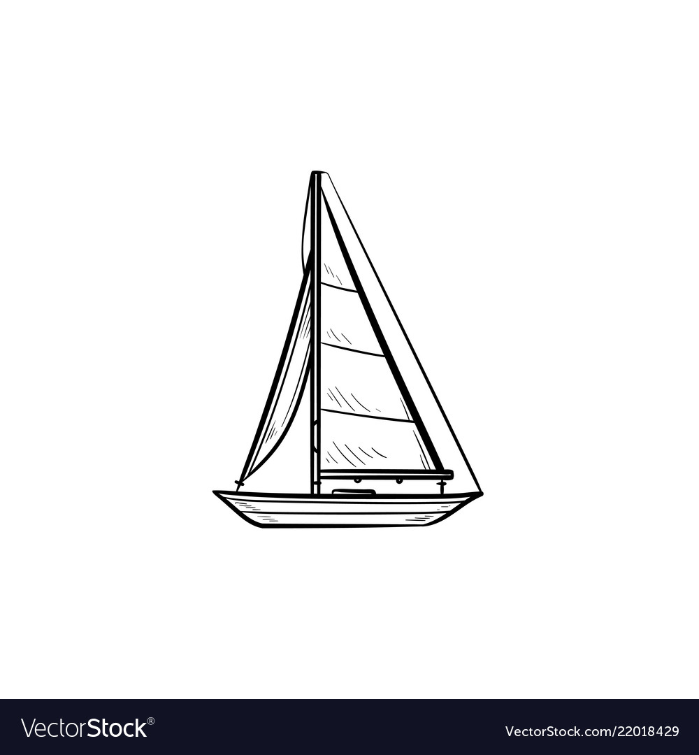 sailboat outline drawing