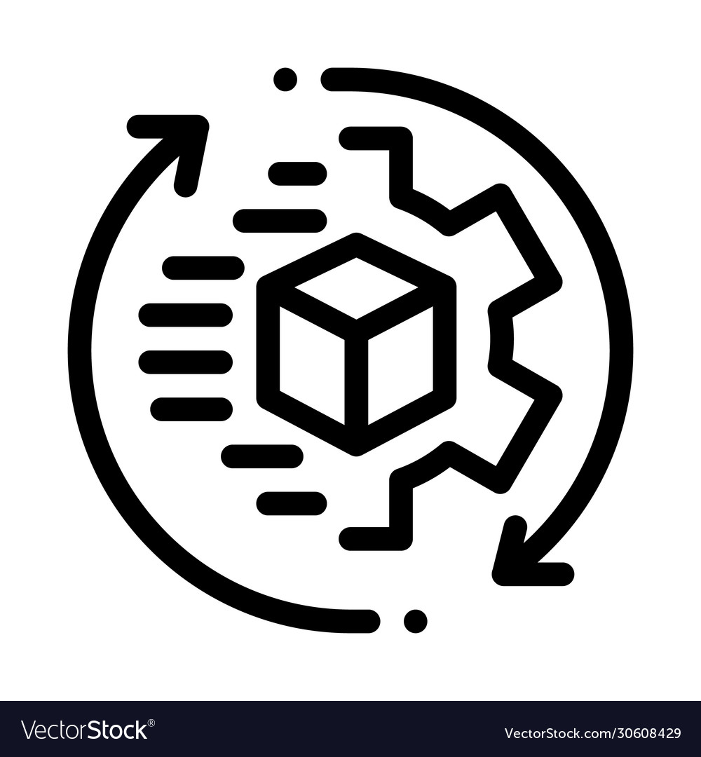 Technical aspect sending icon outline vector image Technical aspect sending icon outline