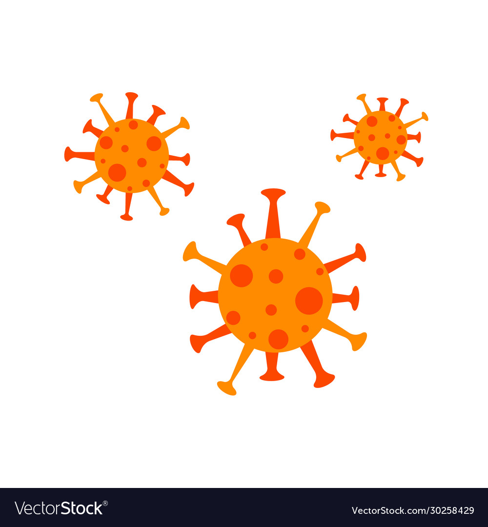 Virus on white background