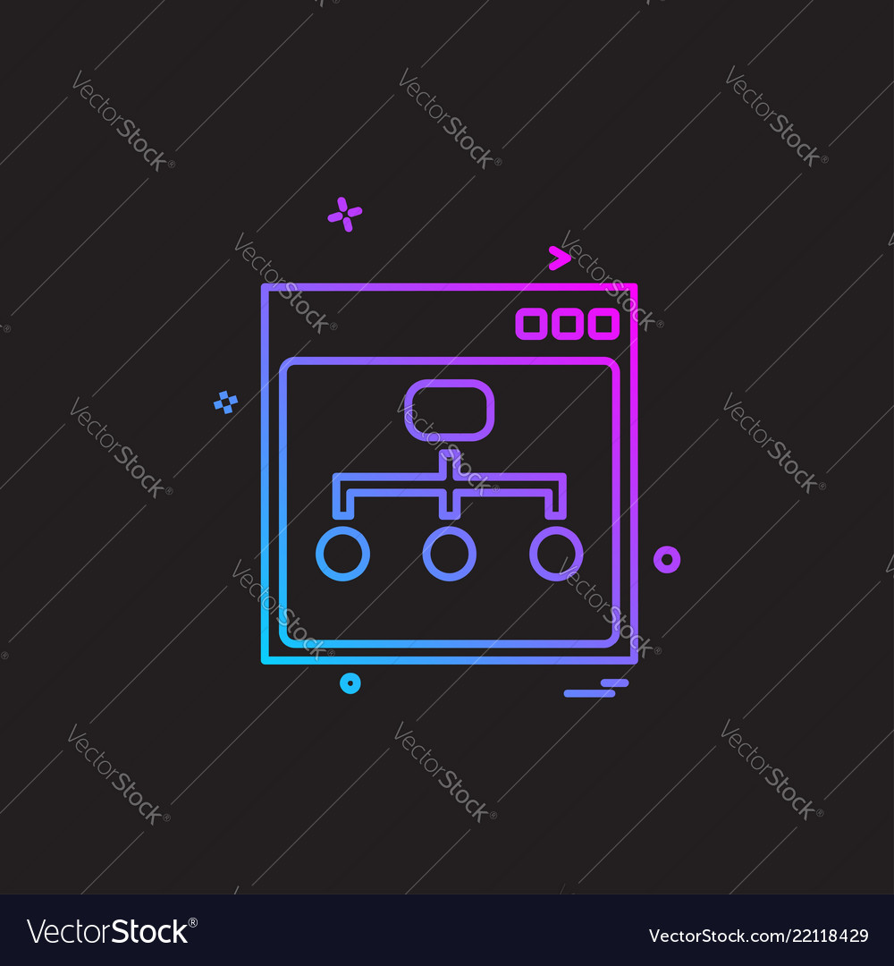 Web layout icon design