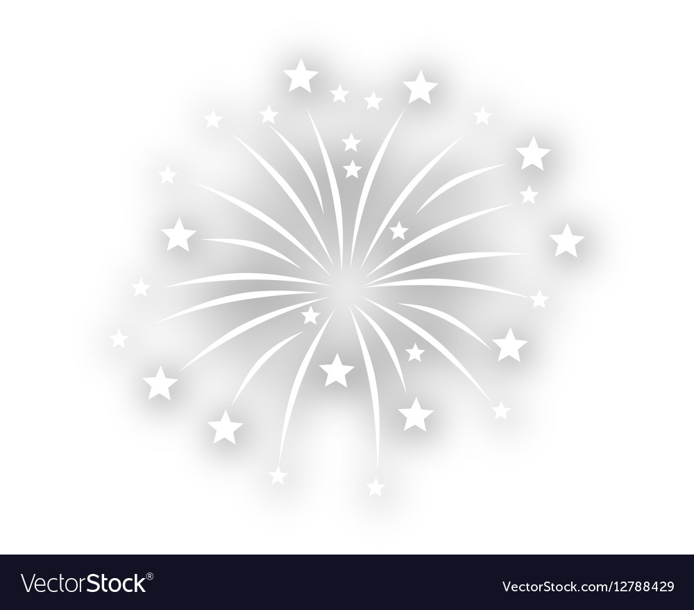 White Fireworks Display